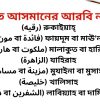 সাত আসমানের আরবি নাম এবং পরিচিত